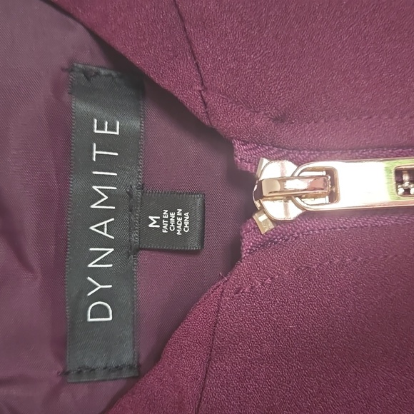 Burgundy bomber jacket - Picture 2 of 5